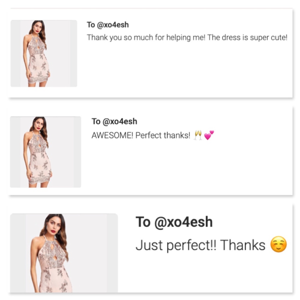 Rose Gold Sequin Keyhole Backless Racer Dress - Picture 8 of 10